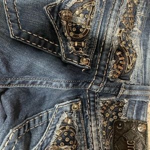 Miss Me dark skinny jeans